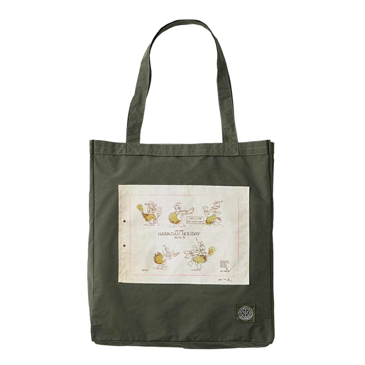 楽天ILS WEB SHOPポータークラシック Porter Classic ディズニー ハワイアン ホリディ DISNEY HAWAIIAN HOLIDAY トート バッグ TOTE BAG ドナルドダック DONALD DUCK レトロ シンプル コラボ レア メンズ レディース ユニセックス MADE IN JAPAN 日本製 lpc0262172-0051 OLIVE オリーブ 緑