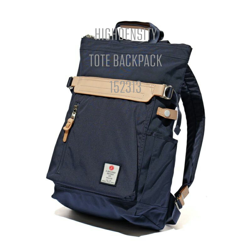 アッソブ リュック メンズ アッソブ AS2OV アンバイ UNBY ハイデンシティ HIGHDENSITY 2WAY トート バックパック バッグ TOTE DAY BACK PACK BAG リュック 通勤 通学 A4 PC カジュアル ナイロン ポリエステル レザー メンズ レディース ユニセックス luy0152313 BLACK NAVY 黒 紺 ブラック ネイビー