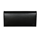 ポーター プリュム ロングウォレット 179-03870 PORTER PLUME 吉田鞄 フラップ かぶせ 長 財布 FLAP LONG WALLET 四方揉み ビジネス ベーシック 大容量 シンプル 上品 シャープ 牛革 キップ 経年変化 エイジング MADE IN JAPAN 日本製 lyd17903870-0010 BLACK ブラック 黒