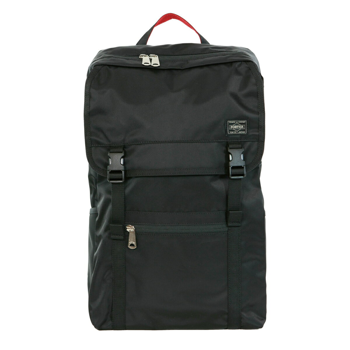 男女兼用バッグ, バックパック・リュック  383-18123 PORTER L-fine MADE IN JAPAN A4 PORTER ILS backpack Daypack LYD383-18123 Black Red