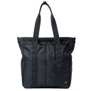 ポーター フラッシュ 2WAY トート バッグ 689-05937 PORTER FLASH 吉田鞄 TOTE SHOULDER BAG 通勤 通学 ショルダー シンプル ミリタリー 軽量 A4 ボンディング ナイロン A4 メンズ レディース ユニセックス MADE IN JAPAN 日本製 lyd68905937-0060 NAVY ネイビー 紺