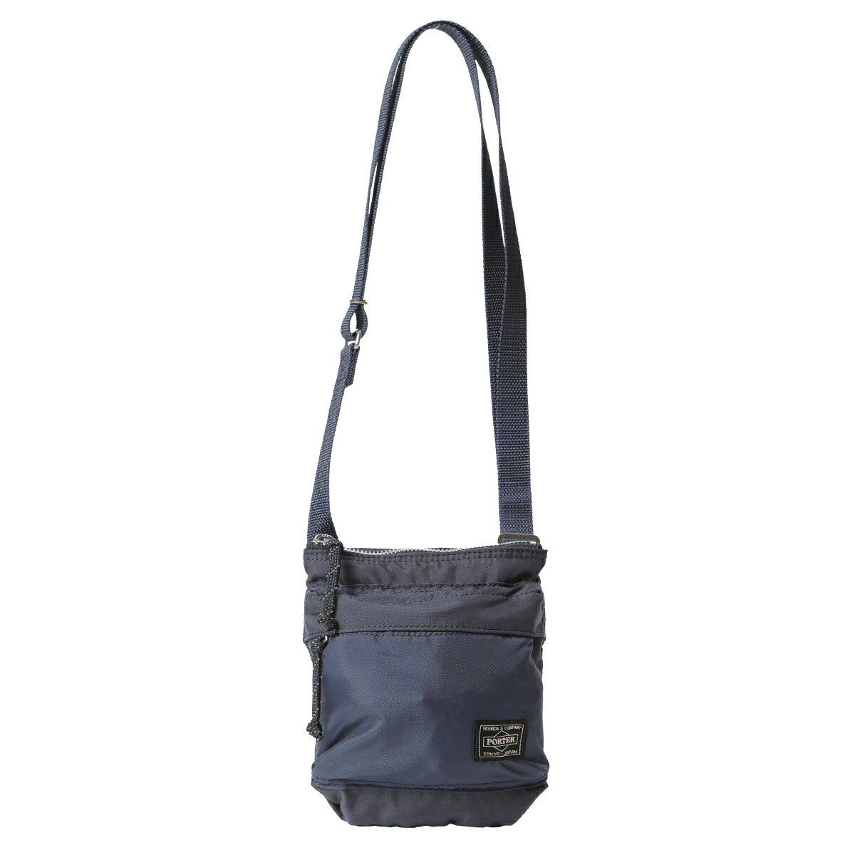 ポーター フォース ショルダー ポーチ 855-05461 PORTER FORCE 吉田鞄 SHOULDER POUCH BAG クロスボディ シンプル ミリタリー ジャケット カジュアル ナイロン オレンジ モチーフ メンズ レディース ユニセックス MADE IN JAPAN 日本製 lyd85505461-0060 NAVY ネイビー 紺