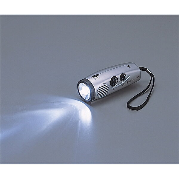 【 防災館 即日出荷 】 多機能 AM FMラジオ付き LEDライト サイレン付き ilsa-10000640 イルサ楽天市場店 サンプル画像2