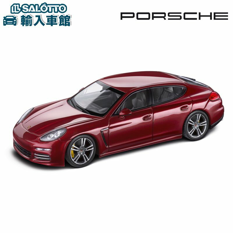 【 ポルシェ 純正 即日出荷 】モデルカー パナメーラ 4 レッド 1/43 スケール ミニチャンプス 完成品 ミニカー トイカー 模型 Panamera Mi...
