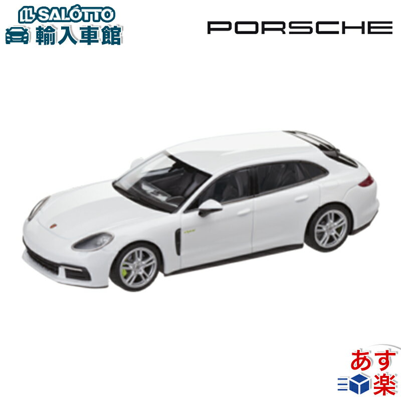 【 ポルシェ 純正 即日出荷 】 モデルカー パナメーラ4 E-Hybrid スポーツ ツーリスモ キャララ ホワイト スケール 1/43 ミニチャンプス社製 ...