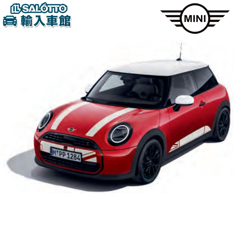 Rakuten - 【 BMW MINI 純正 】 ボンネット デカール 左右セット ホワイト F66 F65 F67 ボディ エンジンフード ステッカー 白 ミニ オリジナル アクセサリー