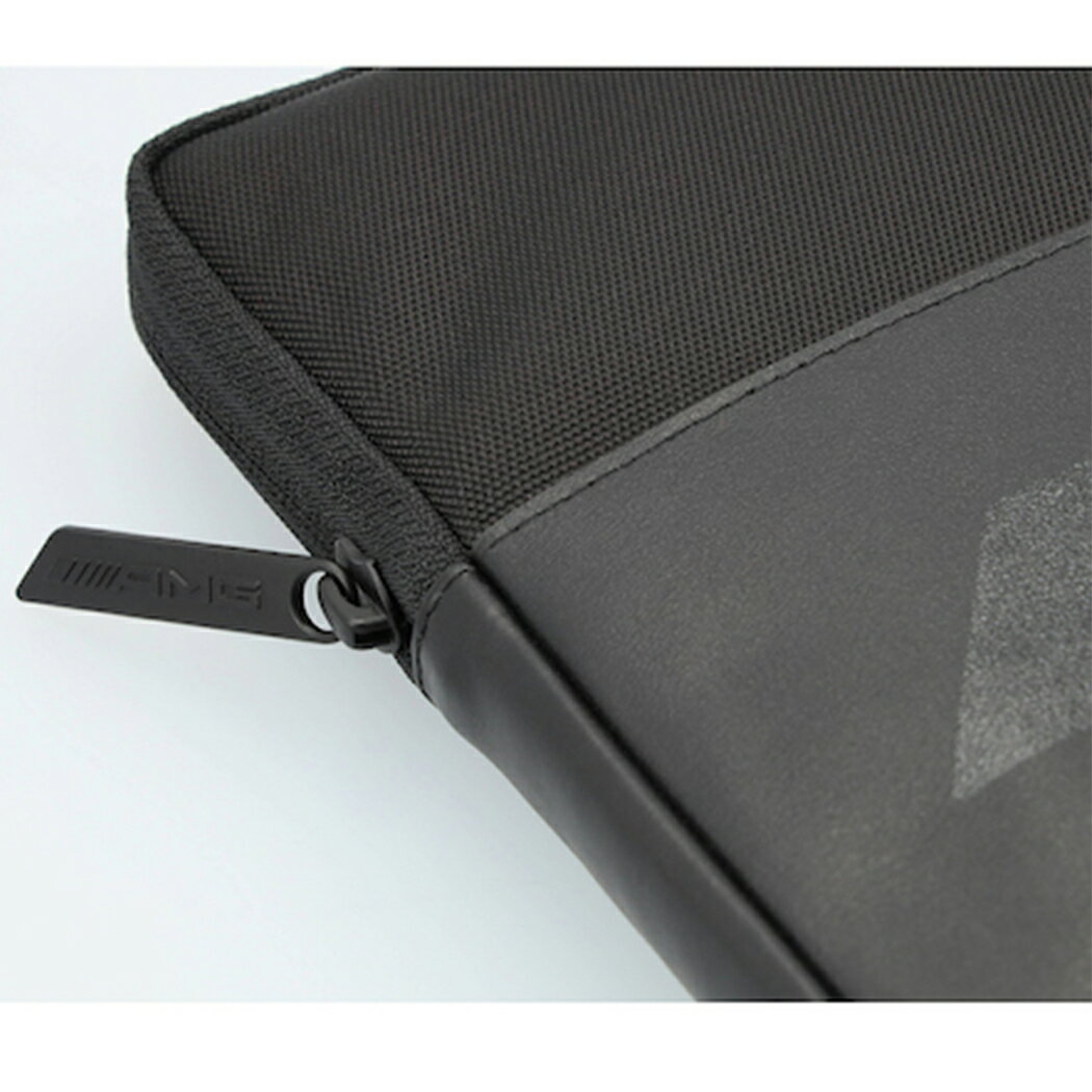 【 ベンツ 純正 】AMG ノートパソコン タブレット ケース 牛革 ブラック 13インチまでのサイズ ドイツ製 PC 保護 スリーブ メルセデス・ベンツ オリジナル アクセサリー