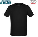 楽天イルサ楽天市場店【 AUDI 純正 】Tシャツ テック ブラック S M L サイズ ラウンド ネック 丸首 Uネック ロゴ 入り e-tron 刺繍 半袖 メンズ レディース シャツ アパレル アウディ オリジナル アクセサリー