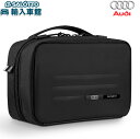 楽天イルサ楽天市場店【 AUDI 純正 】ポーチ サムソナイト コラボ 約14×22×9cm アメニティ コンパクト 実用的 バッグ ブラック ロゴ 入り 小物入れ ミニ バック メンズ レディース バッグ アウディ スポーツ オリジナル アクセサリー