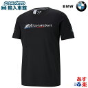 Tシャツ メンズ Motorsport ブラック Lサイズ PUMA コラボ ロゴ シャツ ビーエムダブリュー オリジナル アクセサリー