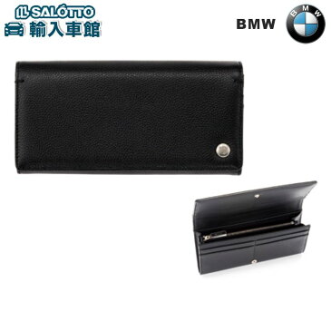 【 BMW 純正 クーポン対象 】 長財布 レディース レザー カーフ 牛革カラー:ブラック レザーサイズ:約19×10×2cm ポケットが外側に1つ、内側に4つ カードは10枚収納可能 イタリア製 財布 ウォレット