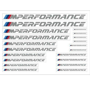 【 BMW 純正 あす楽 】 ステッカー M Performance シールタイプ 1シート ロゴ アクセサリー 【メール便 全国 送料無料】