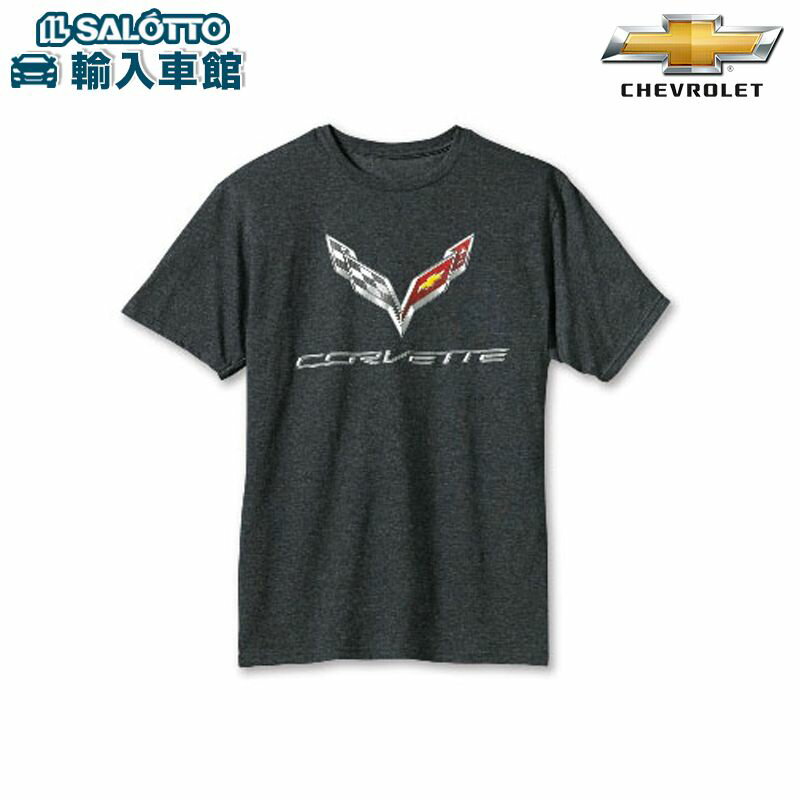 【 シボレー 純正 クーポン対象 】 コルベット TシャツMサイズ グレー Corvette CHEVROLET