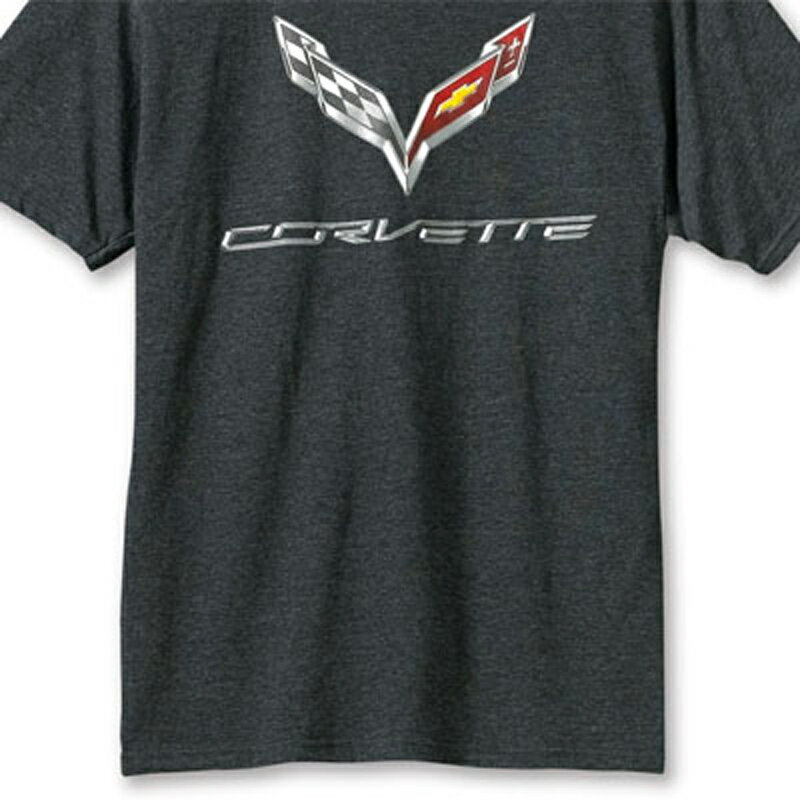 【 シボレー 純正 クーポン対象 】 コルベット TシャツMサイズ グレー Corvette CHEVROLET