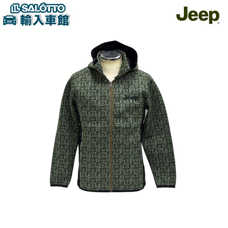 【 JEEP 純正 】ウィンド レイン パーカー ユニセックス サイズ XS S M XL ウォータープルーフ セブンスロット柄 ウェットスーツのような手触り ...