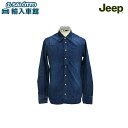 【 JEEP 純正 】 デニムシャツ XL ジープ コレクション デニム 右袖にはJeep®ロゴ 首の後ろにはセブンスロットの黒刺繍 首元以外のボタンはスナップボタンを採用しカジュアルでシックな仕上がり ジープ オリジナル アクセサリー