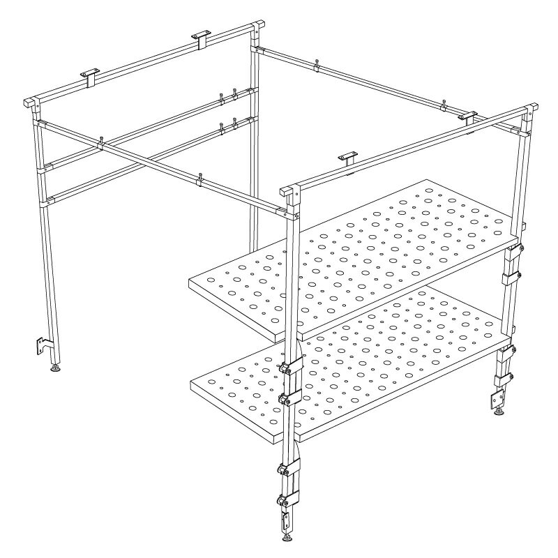 『 荷室革命 』 NV350 キャラバン 棚2段セット+縦バーx2 デラックス DX ( VX ) の荷室を劇的に変える! 職人棚 ルーフキャリア の様に 長尺 車内収納 E26系 日産 ロング 新型 ライダー カスタム オプション パーツ カバー 内装 車中泊 ベッドキット