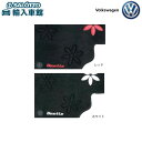 【 VW 純正 】フロアマット フラワー レッド / ホワイト 花柄 The Beetle 消臭 難燃加工 ザ ビートル フォルクスワーゲン オリジナル アクセ...