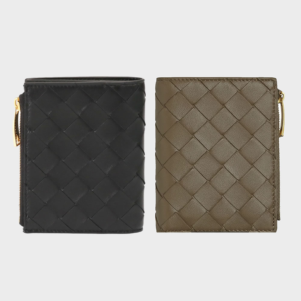 ボッテガヴェネタ／BOTTEGA VENETA”イントレチャート スモール 二つ折りウォレット