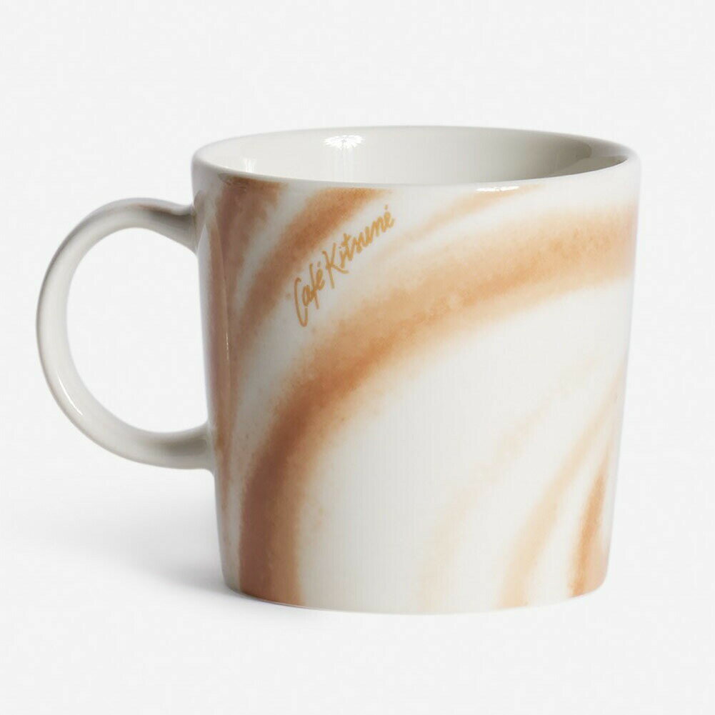 カフェキツネ×イッタラ・CAFE KITSUNE×IITTALA ”TEEMA マグ 0.3L” 耐熱マグカップ・ラテアートデザイン・食洗機 電子レンジ対応・コップ・食器(カプチーノ) ／MAISON KITSUNE・メゾンキツネ ／1080527 P240／CAPPUCCINO