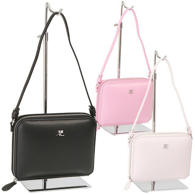 【ちょっとしたお出かけに♪】Courreges レザーショルダーバッグ 323gsa058cr0010.jpg