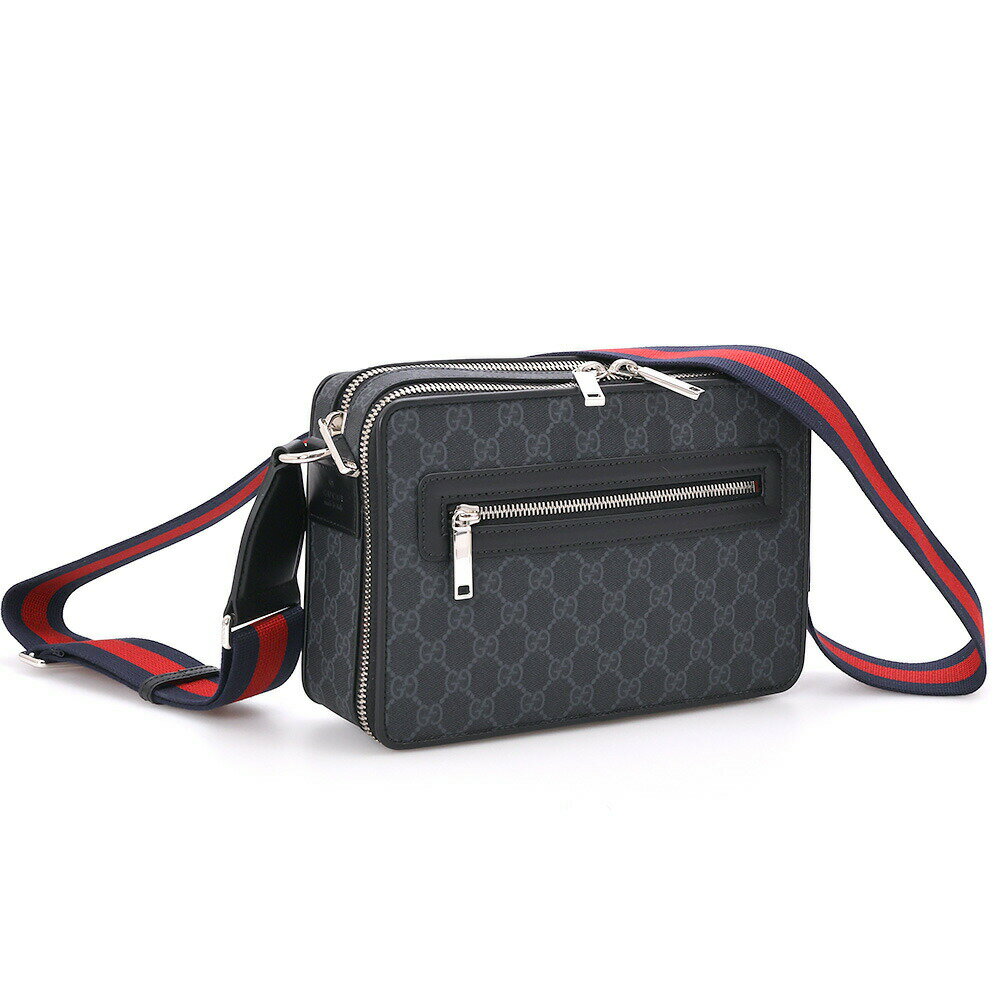 ＼ポイント5倍／ グッチ／GUCCI "〔GG ブラック〕ミディアム クロスボディバッグ" メンズ・ショルダー..