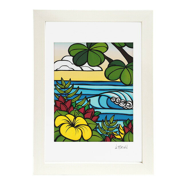 ＼ポイント5倍／ヘザーブラウン／HEATHER BROWN "ART PRINT W35.6×H28.0cm・HIBISCUS BREEZE・アートプ..