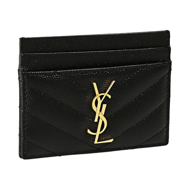 ＼クーポン5%OFF／ サンローラン・パリ／SAINT LAURENT PARIS "モノグラム カードケース(グレインドプ..