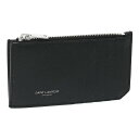 サンローラン・パリ/SAINT LAURENT PARIS キャビアスキン・小銭入れ付きカードケース・コインケース(ブラック) 609362 BTY0N 100...