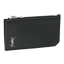 サンローラン・パリ/SAINT LAURENT PARIS モノグラムYSLロゴ・小銭入れ付きカードケース・コインケース(ブラック) 629899 1JB0E ...
