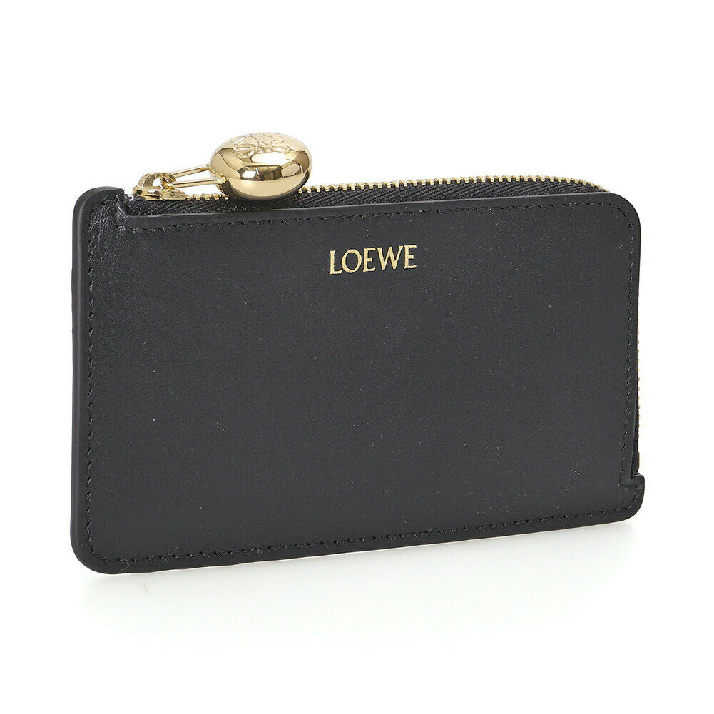 ＼クーポン5%OFF／ロエベ／LOEWE "ぺブル コインカードホルダー" シャイニーナパカーフ カードケース・..