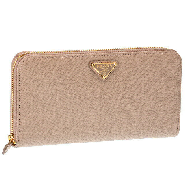 プラダ／PRADA三角ロゴ・型押し...