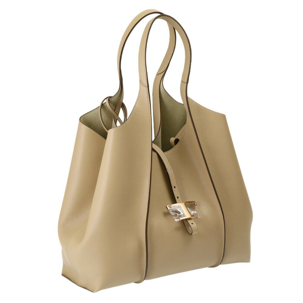 〈P5倍〉【スーパーSALE割引】トッズ／TOD'S "T タイムレス レザー ショッピングバッグ ミディアム”ダブルハンドル・ハンドバッグ・トートバッグ・ポーチ付き(ベージュ)XBWTSBA0300 XSO C606／BEIGE[返品OK]のサムネイル