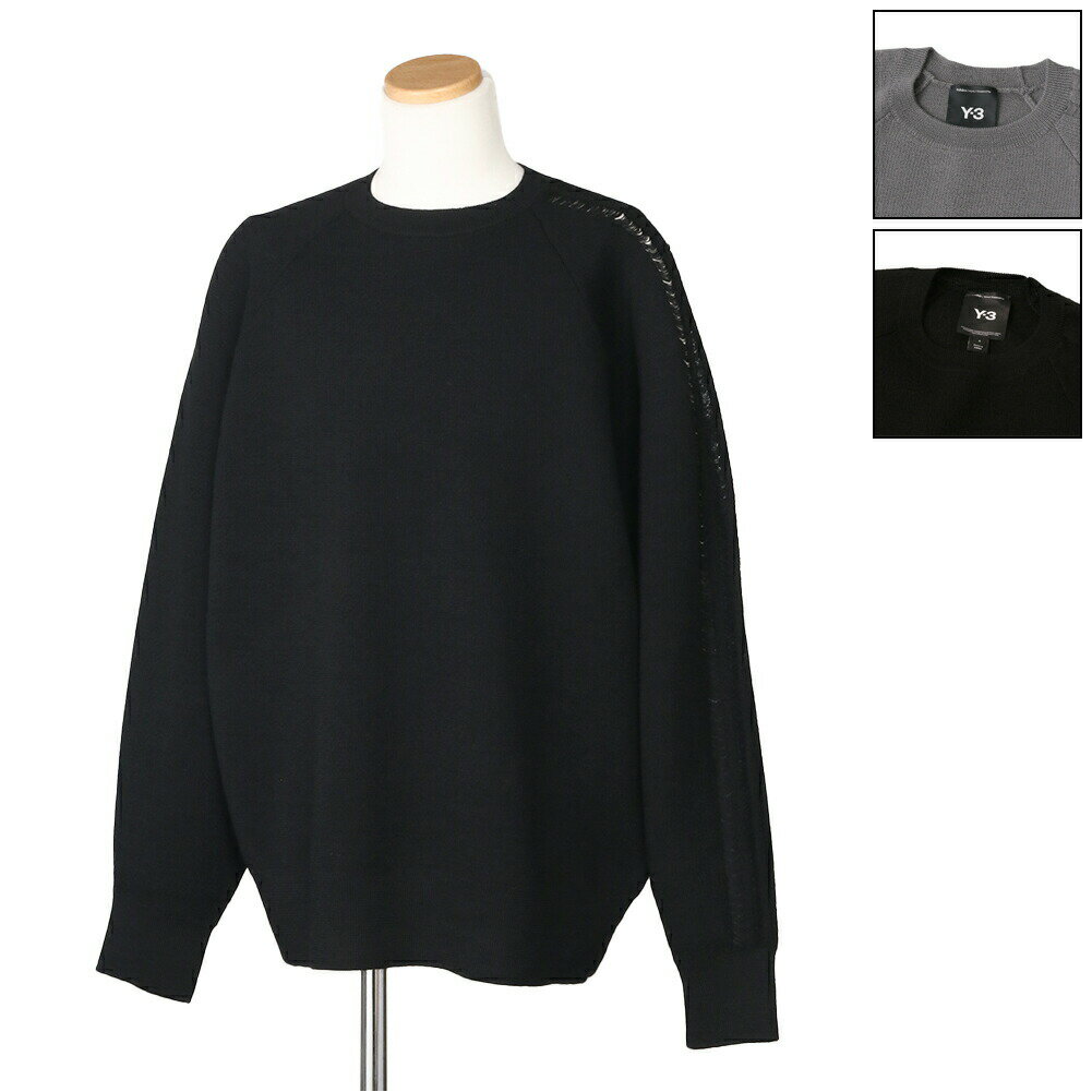 〈TIMESALE〉\P5倍/ アディダス・ワイスリー/ADIDAS・Y-3 ”3S KNIT CREW・3Sニットクルー”メンズ・レディース・ニット・オーバー...