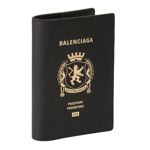 【P5倍】バレンシアガ／BALENCIAGA PASSPORT ロング ウォレット 2 チケット” カードスリット付きパスポートケース カバー(ブラック) 787742 2AA3R 1000／BLACK