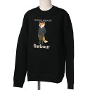 【ゲリラTIME SALE P5倍】バブアー×メゾンキツネ／BARBOUR MAISON KITSUNE” BEAUFORT FOX CREW ビューフォートフォックスクルー”メンズ 長袖スウェットシャツ プルオーバー トレーナー MOL0559 BK31／232MOL0559