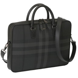 ブリーフケース 【クーポン5%OFF】バーバリー／BURBERRY "SLIM AINSWORTH BRT・スリム エインズワース ブリーフケース・メンズ2WAYビジネスバッグ(チャコールチェック) 8066091 A8800／CHARCOAL