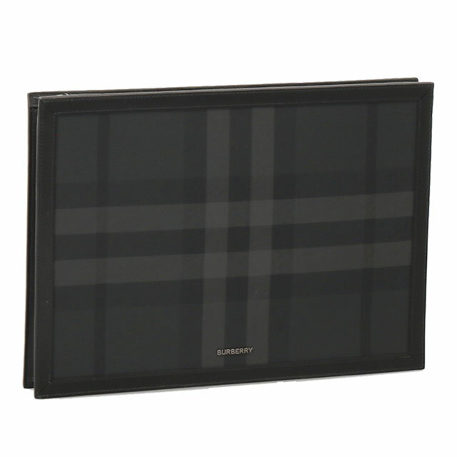 セカンドバッグ 【S/S SALE＆クーポン5%OFF】バーバリー／BURBERRY "A4 FRAME POUCH BRT”チャコールチェック ジップポーチ・A4サイズ クラッチバッグ・セカンドバッグ(チャコール)8071853／CHARCOAL