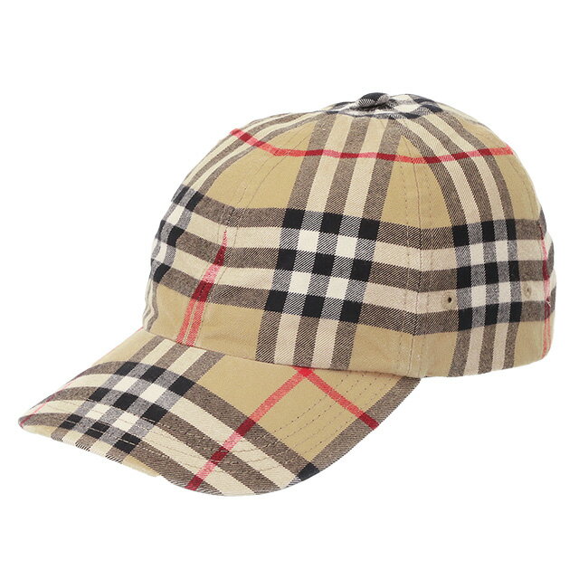 【タイムSALE＆クーポン5%OFF】バーバリー／BURBERRY ”ARCHIVE BASEBALL・チェックコットン ベースボールキャップ” トラッカーキャップ・帽子(アーカイブベージュ) 8075641 A7026／ARCHIVE BEIGE