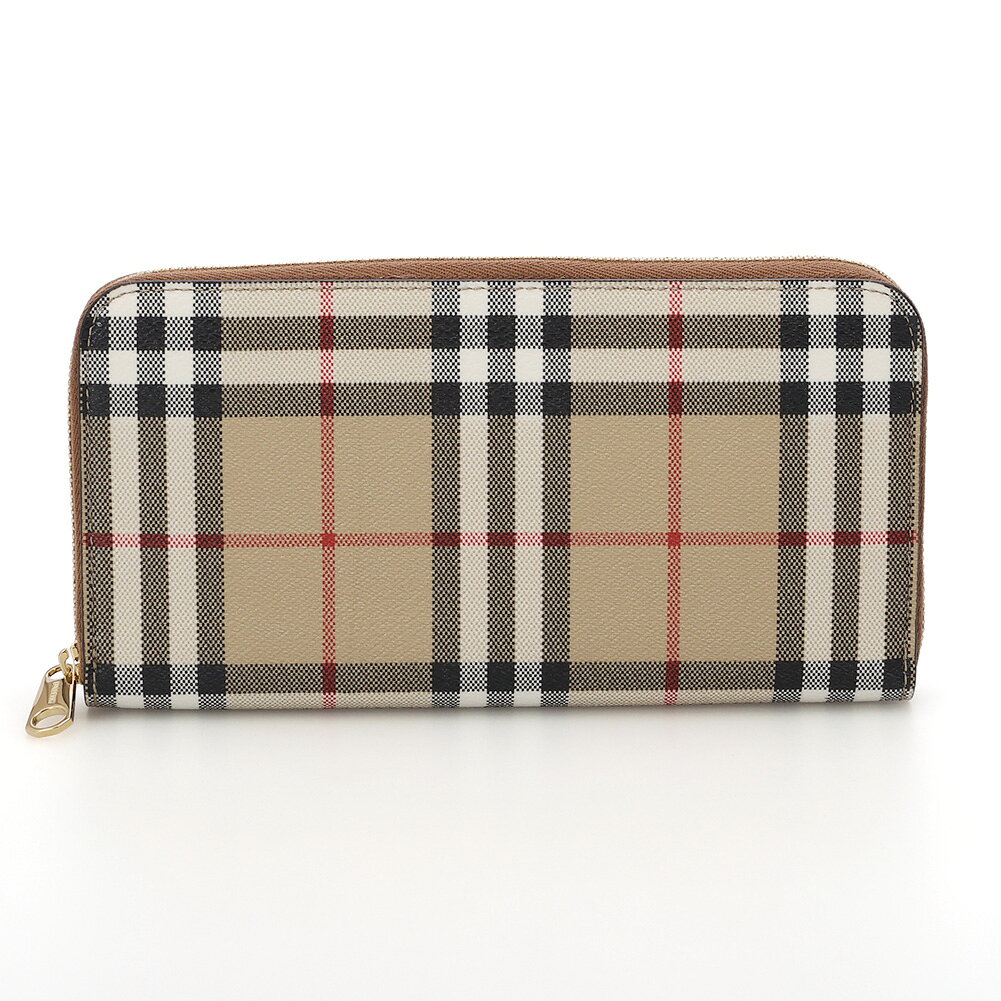 バーバリー BURBERRY "チェック ジップウォレット”ラウンドファスナー長財布(ヴィンテージチェック×部ライアーブラウン) iltelaio-10029176 イル テライオ サンプル画像2