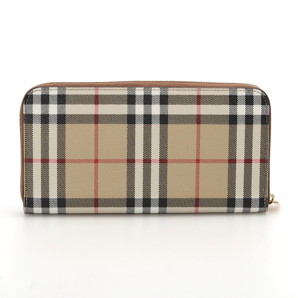 バーバリー BURBERRY "チェック ジップウォレット”ラウンドファスナー長財布(ヴィンテージチェック×部ライアーブラウン) iltelaio-10029176 イル テライオ サンプル画像3