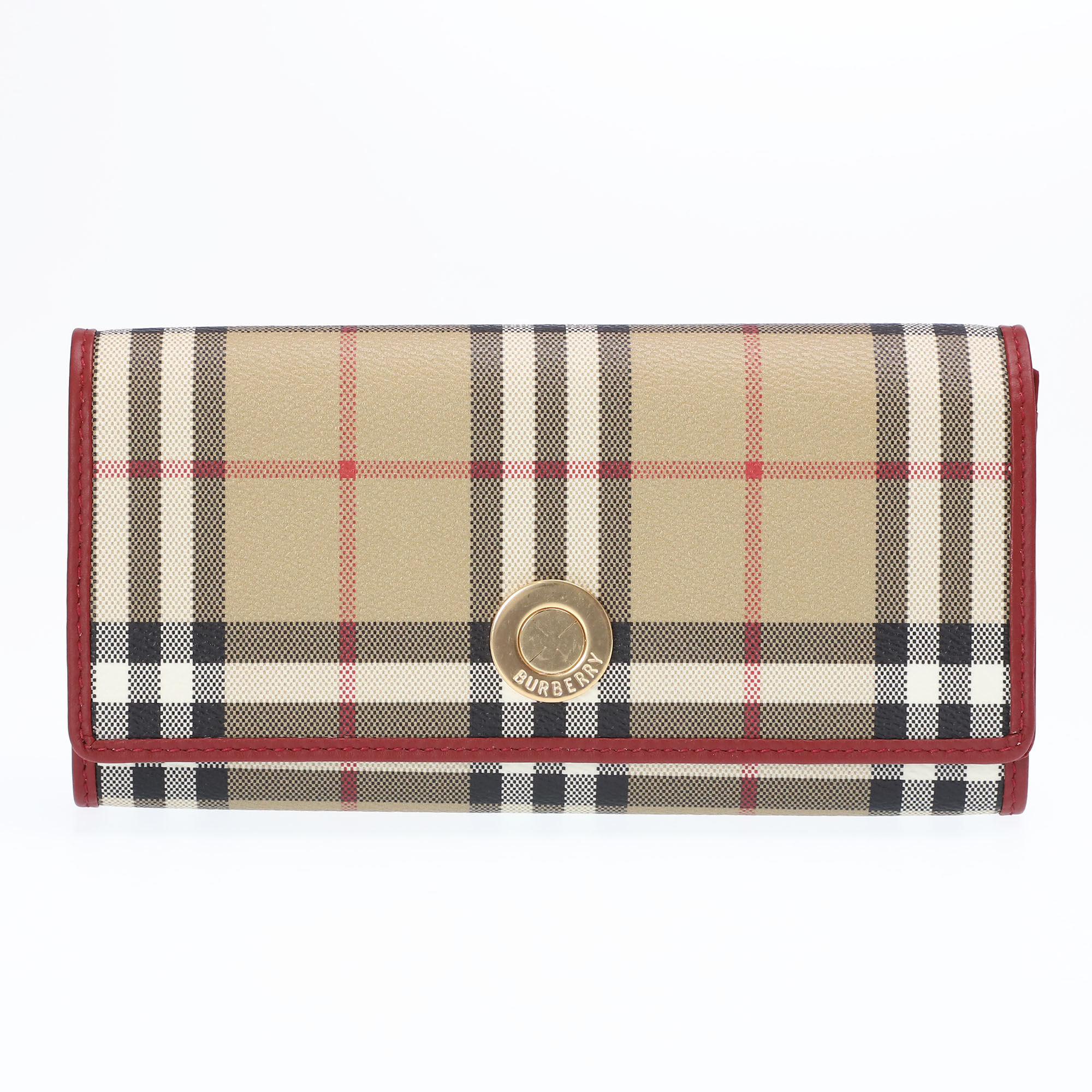 バーバリー BURBERRY "チェック コンチネンタルウォレット” レディース・長財布・ロングウォレット(アーカイブベージュ× iltelaio-10030013 イル テライオ サンプル画像2
