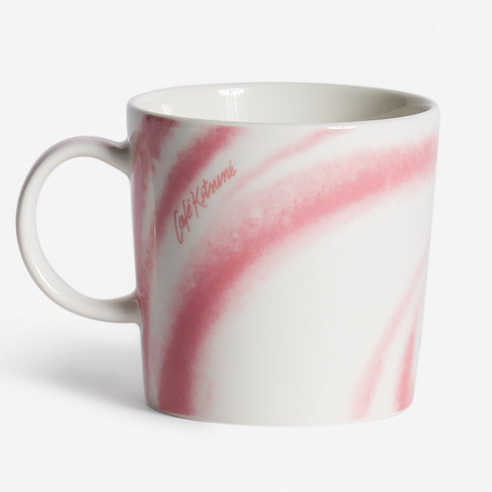 【P5倍】カフェキツネ×イッタラ・CAFE KITSUNE×IITTALA ”TEEMA マグ 0.3L” 耐熱マグカップ・ラテアートデザイン・食洗機 電子レンジ対応・コップ・食器(ラテ×サクラ) ／MAISON KITSUNE・メゾンキツネ ／1080526 0410／LATTE*SAKURA