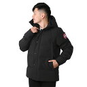 【4月目玉 クーポン5 OFF】カナダグース／CANADA GOOSE ”WYNDHAM PARKA ウインダムパーカー メンズダウンジャケット(ブラック) 2048M 61／BLACK／SLIM FIT