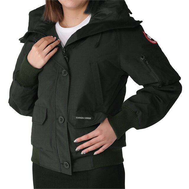 カナダグース ダウン レディース 【P5倍】カナダグース／CANADA GOOSE "CHILLIWACK BOMBER・チリワック ボンバー"レディース ショートダウンジャケット(ブラック) 2050W 61／BLACK