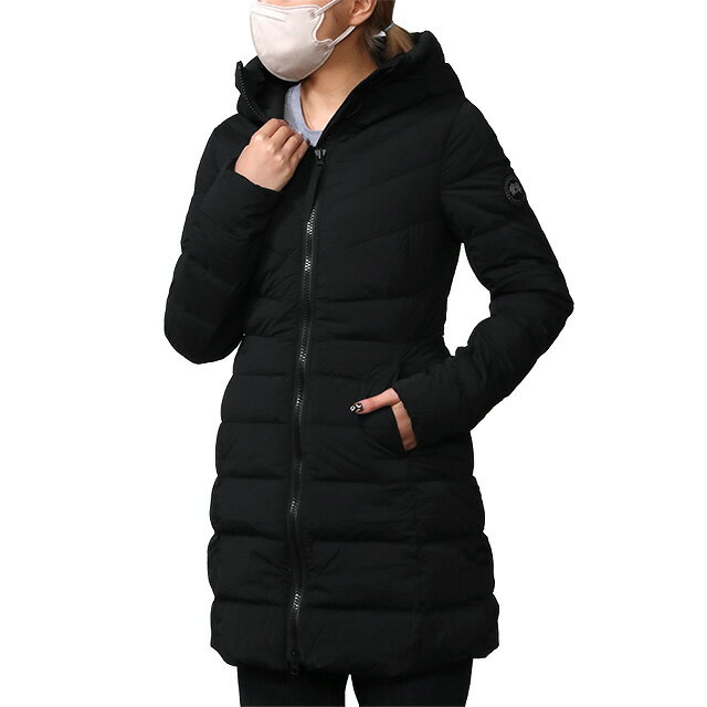 カナダグース ダウン レディース 【P5倍】カナダグース・ブラックレーベル／CANADA GOOSE・BLACK LABEL "CLAIR COAT・クレアコート"レディース ミドル丈 ダウンジャケット・ダウンコート(ブラック) 2331WB 61／BLACK