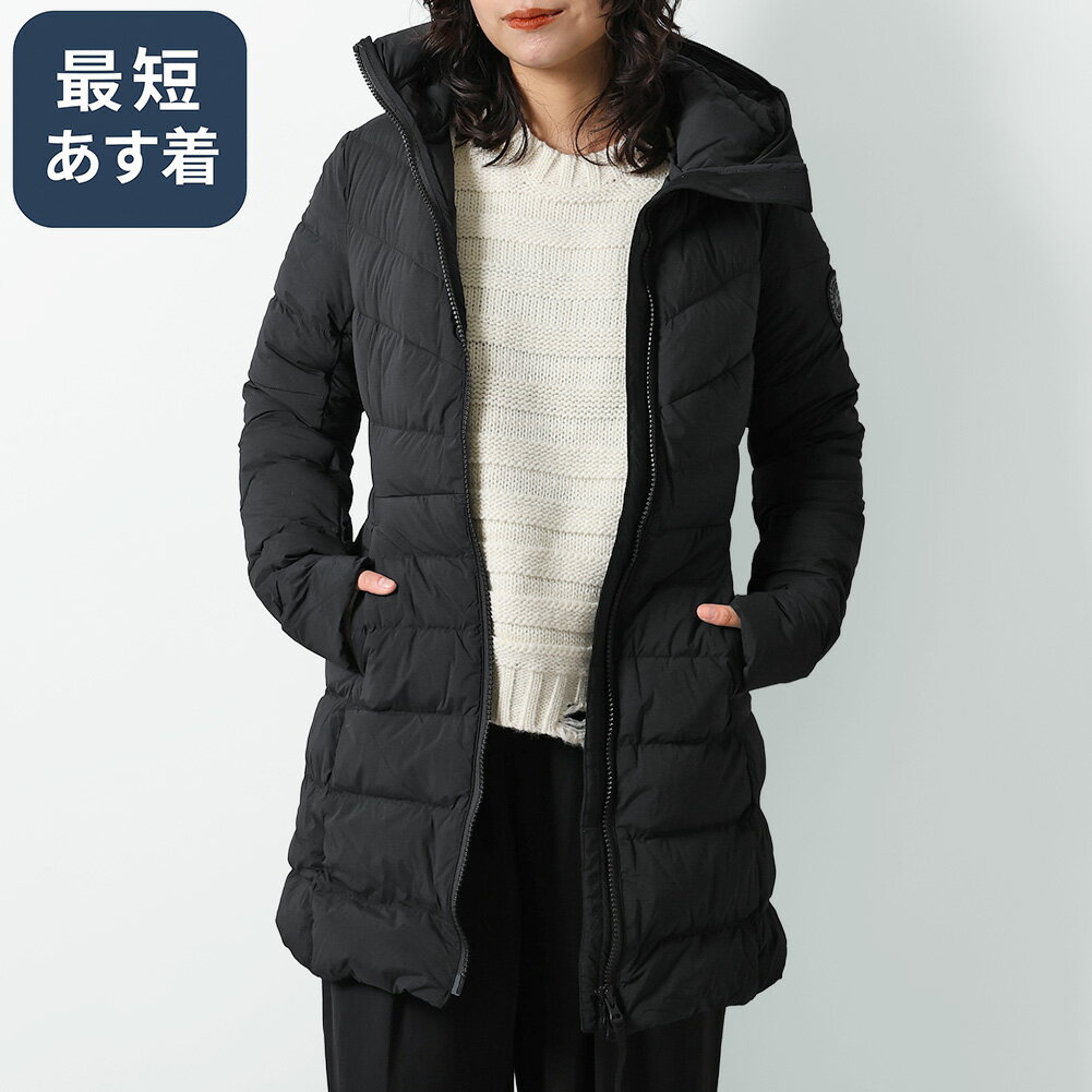 【クーポン5%OFF】カナダグース・ブラックレーベル／CANADA GOOSE・BLACK LABEL "CLAIR COAT・クレアコート"レディース ミドル丈 ダウンジャケット・ダウンコート(ブラック) 2331WB 61／BLACK[返品OK]のサムネイル