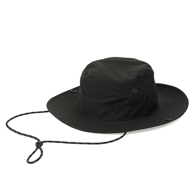 カナダグース ニット帽 メンズ 【P5倍】カナダグース／CANADA GOOSE "VENTURE BUCKET HAT・ベンチャー バケット ハット" ユニセックス・メンズ・レディース ドローコード付き 撥水バケットハット・ロゴ入り帽子(ブラック) 5455U 61／BLACK