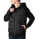 カナダグース 【クーポン5%OFF】カナダグース／CANADA GOOSE"HYBRIDGE HURON FULL ZIP HOODY・ハイブリッジ ヒューロン フルジップフーディ"メンズ ジップアップブルゾン・ライトダウンジャケット (ブラック) 6843M 61／BLACK