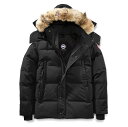 【アウター新作早割】カナダグース/CANADA GOOSE"WYNDHAM PARKA・ウィンダムパーカー"ファー付きメンズダウンジャケット(ブラック・グレー)3808M 61・66/BLACK・GRAPHITE